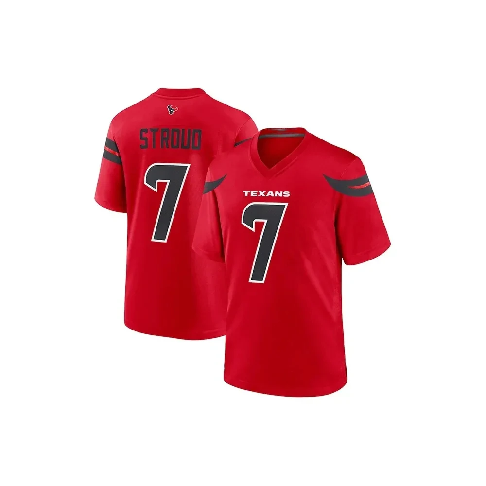 Men's Breathable Trend Jersey Summer New Houston Texans Houston Texans Football Suit No.51 ANDERSONJR Embroidery 3D Printing