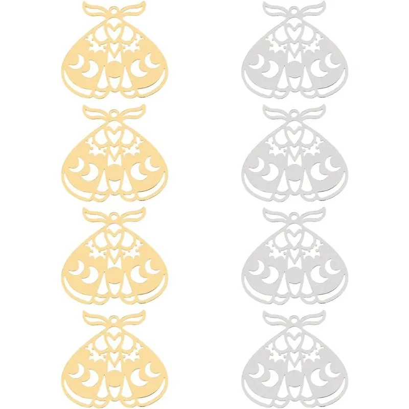 

2 цвета ажурные подвески-Бабочки из филигранной моли, ювелирные изделия, серьги, аксессуары для ожерелья