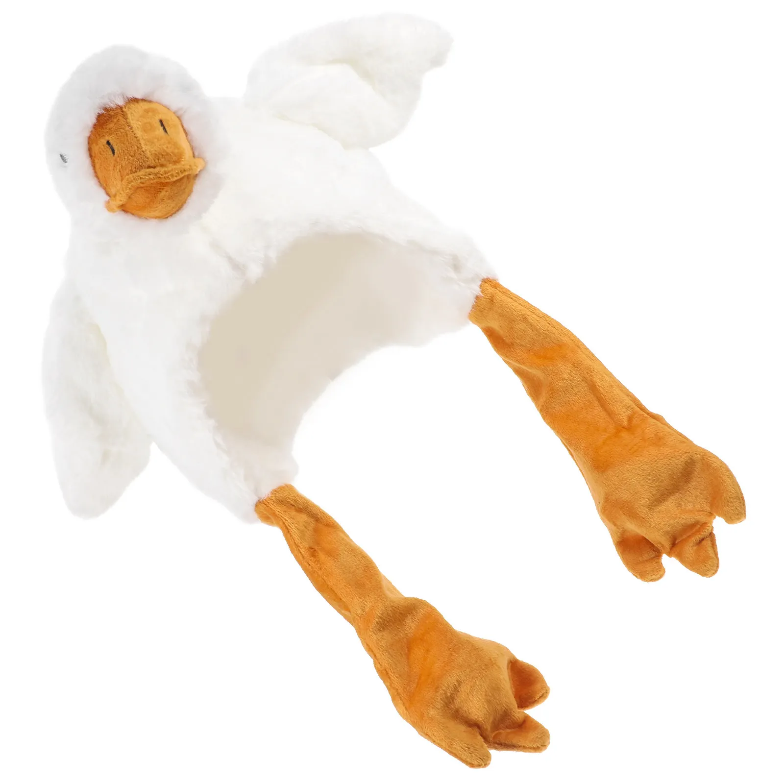 Adorable Goose Stuffed Animal Headgear Soft Hugging Pillow for Photoshoots Performances Babies Toddlers Children