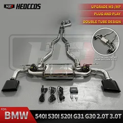 HEO SS304 HEO Sports Exhaust For BMW 540I 530I 520I 530E catback G30 G31 B48 B58 2.0T 3.0T Car Valve Exhaust