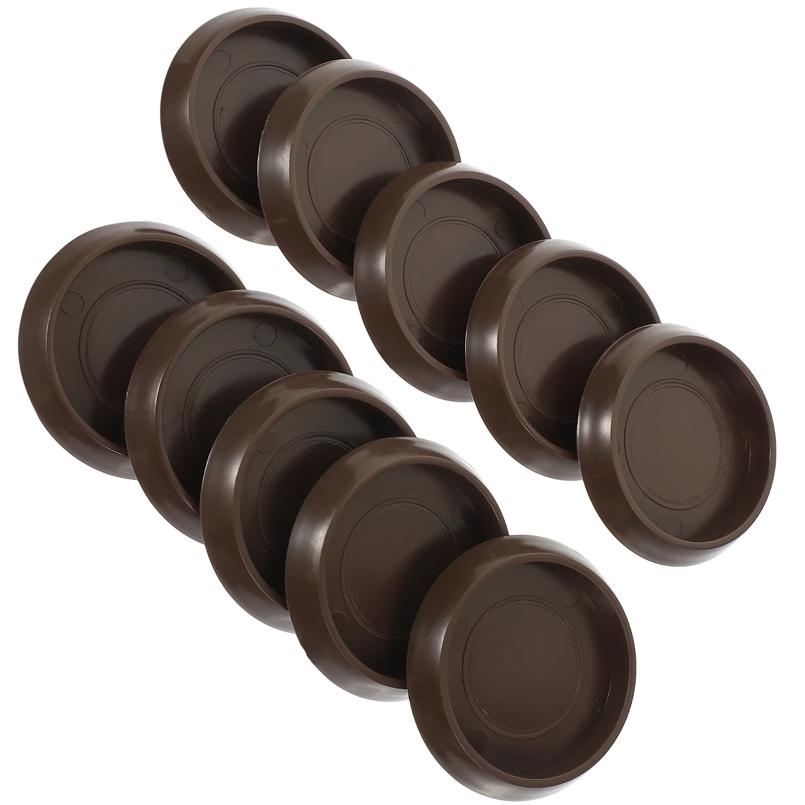 10 Pcs Casters Office Furniture Pads Couch Feet Carpet Protectors Plastic for Household Stoppers