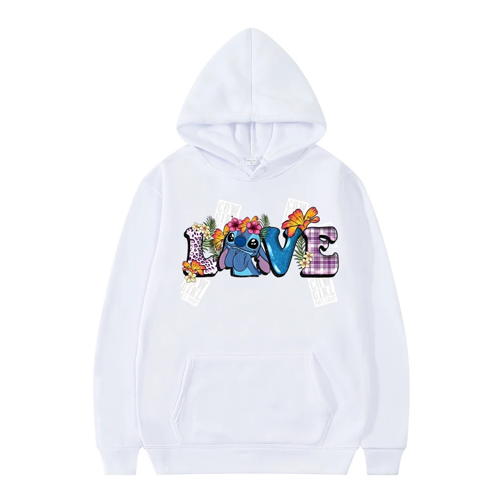 Disney Stitch lässig Hoodies Cartoon Sweatshirt Jungen Pullover y2k Sudadera Frauen drucken Anime Hoodie Jacke Kinder Kleidung Mädchen