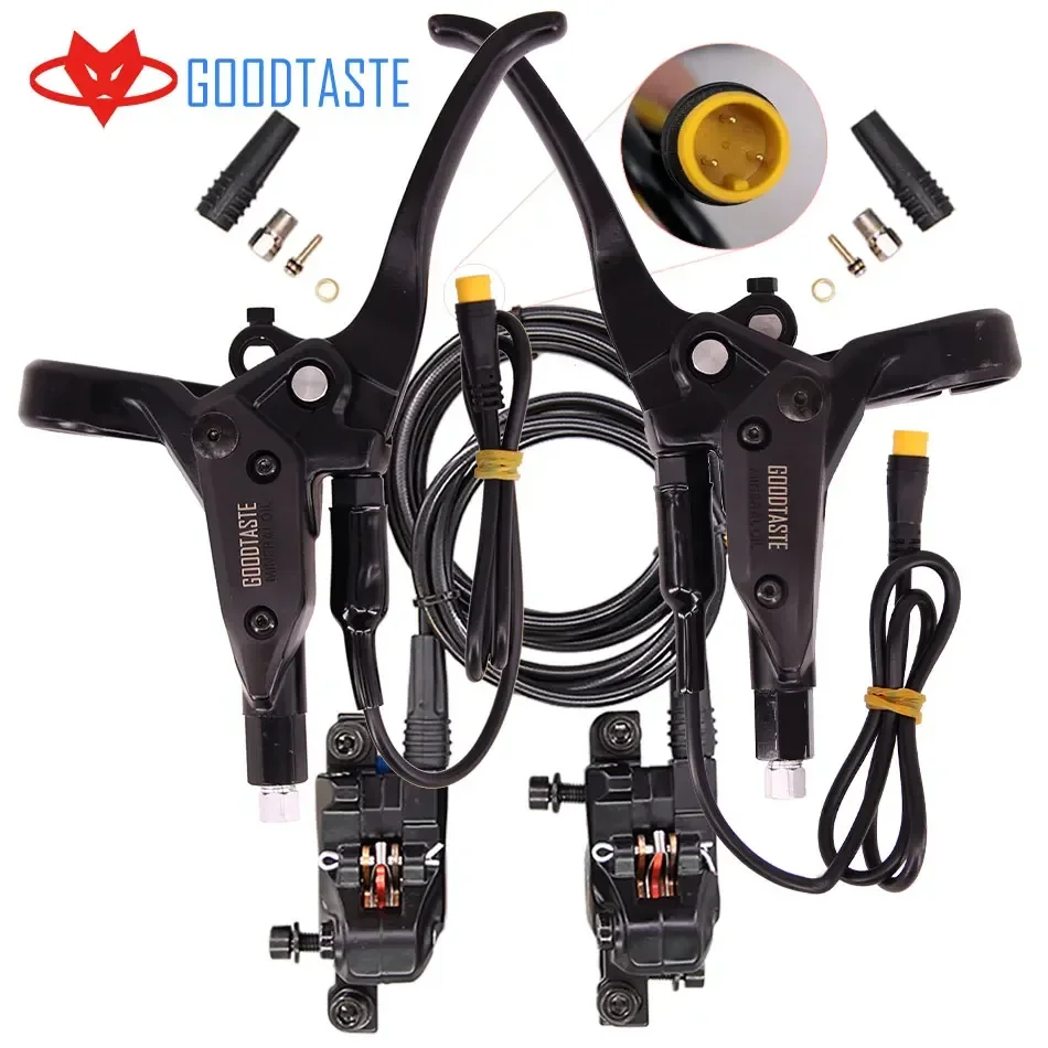 GT03N Left Disc Hydraulic Brakes E-Bike MTB Scooter Split 230cm Tubing Price Cut Power Off Xod Bafang Parts 3 Pin 2 needle Sm2a