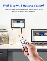 Eyoyo EM08G 8-Inch HD Monitor IPS 1280x720 Resolution VGA AV BNC Telecontrol Connectivity Built-in Speaker for PC CCTV AV System