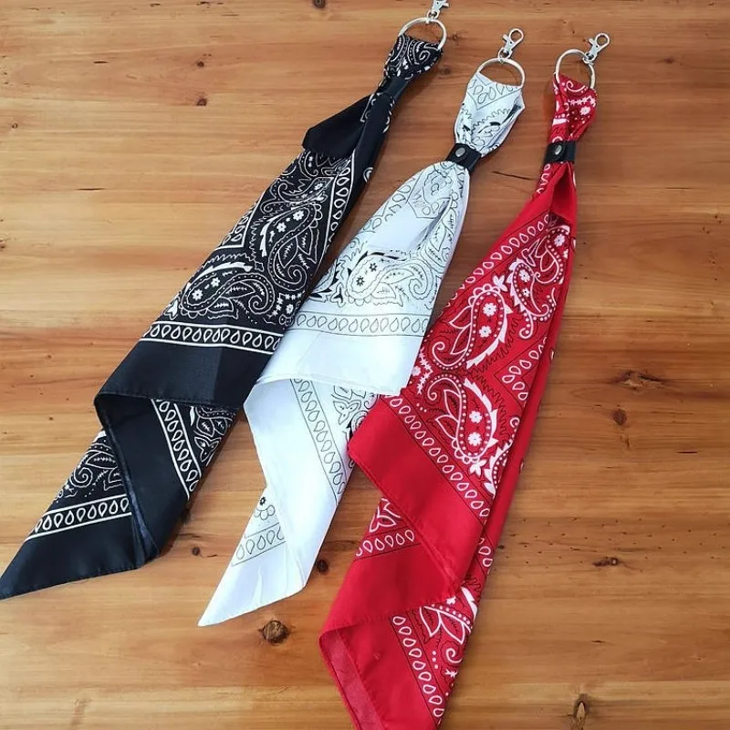 Kleines quadratisches Halstuch-Haarband, vielseitige Hip-Hop-Hosenkette, trendiges Streetdance-Accessoire, industrieller Stil, Taillenkette zum Umhängen