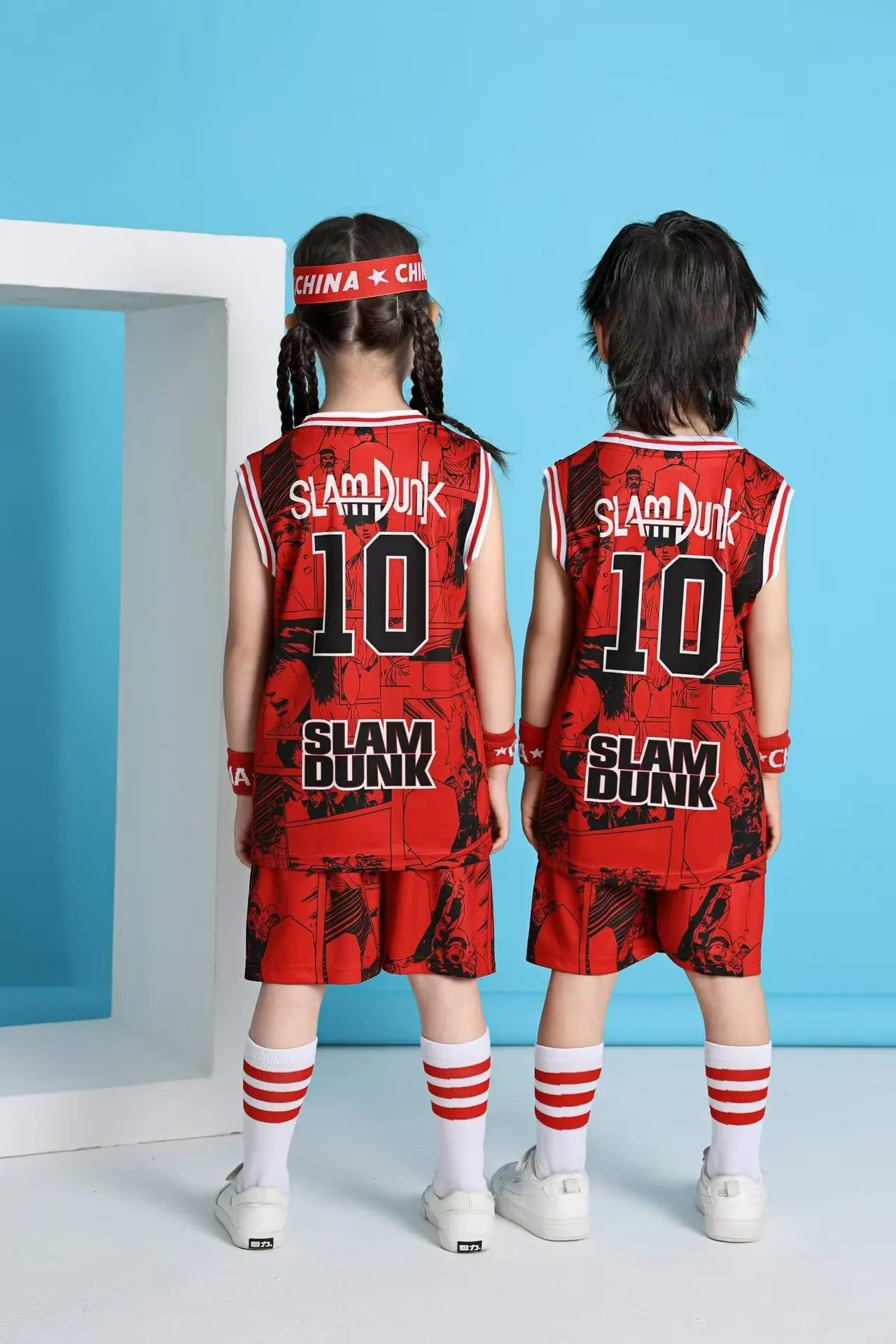 

New Boys Girls Anime Shohoku School Basketball Team Cosplay Costume Sport Wear Sets Sakuragi Hanamichi Child Jersey Suits