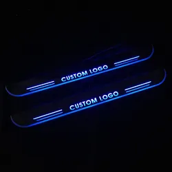 Auto Door Sill Pathway Light For Ford Focus ST 2009 - 2021 Acrylic Moving LED Welcome Pedal Car Scuff Plate Footstep Part