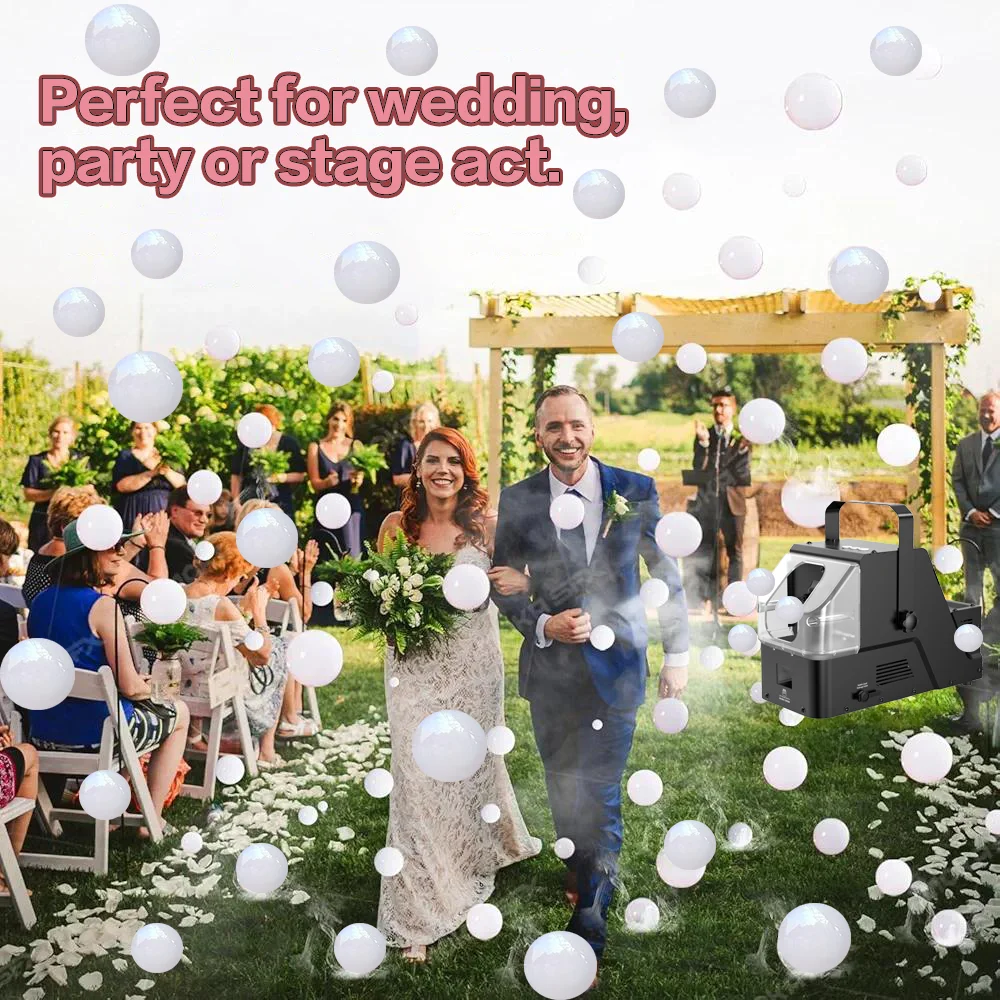 Automatische mistbel 3 krachtige modi in één machine voor bruiloft, feest, podium act verjaardagscadeau Kerstmis Halloween kinderspeelgoed