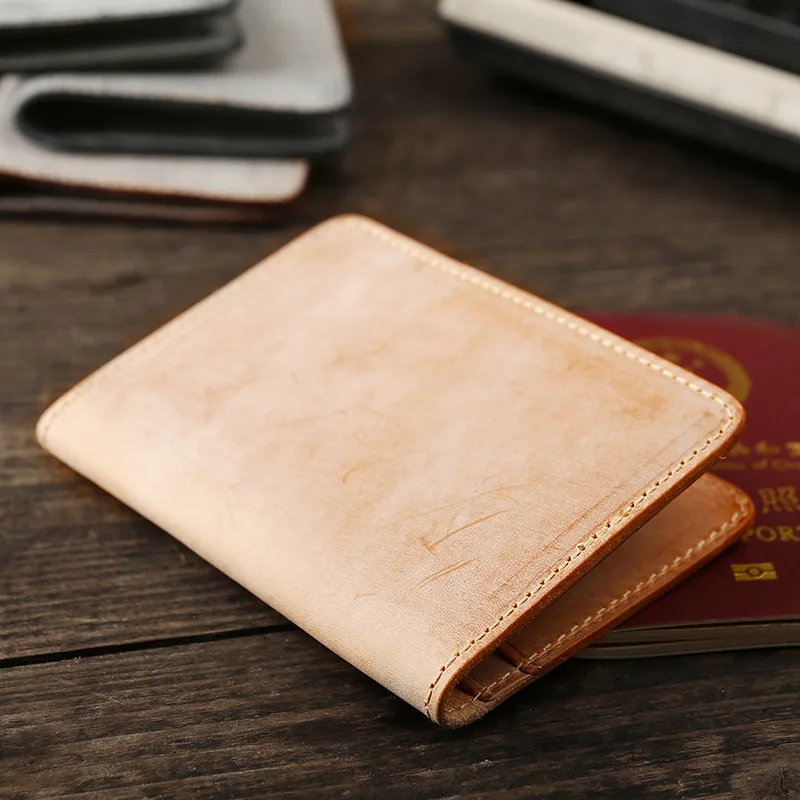 

Leather vintage handmade cowhide multi-functional passport bag Certificate bag passport cover ticket holder ticket storage bag.