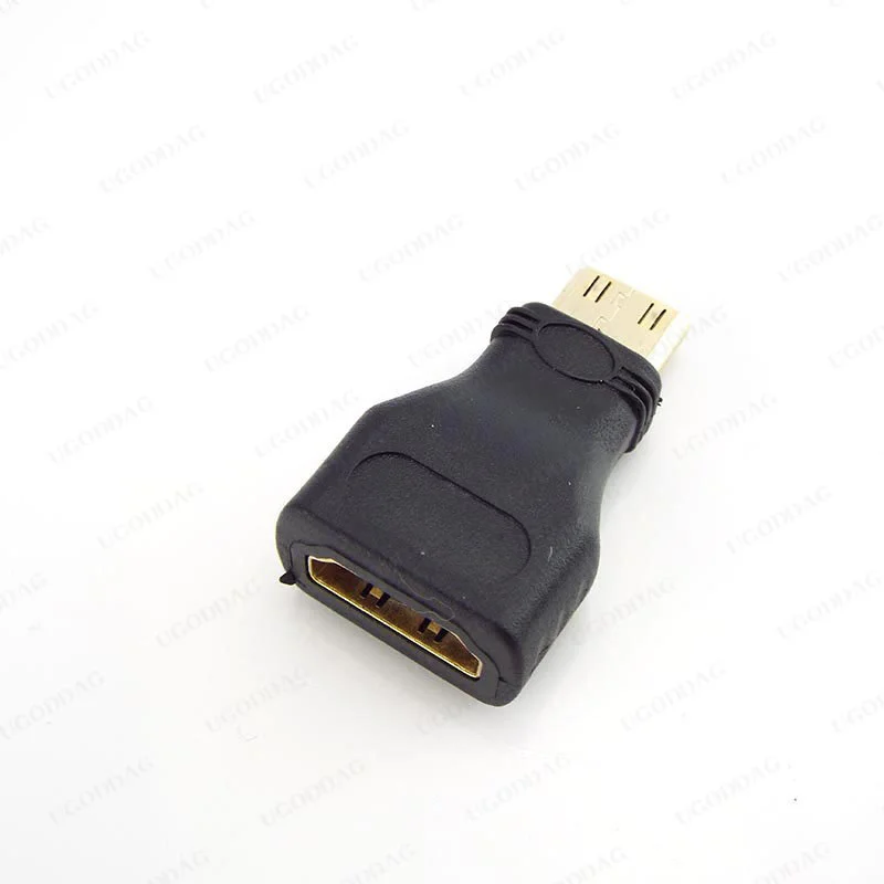 1/2PCS Mini HDMI-compatible  Converter Male To Standard Extension Cable Adapter Female to Male Convertor Gold-Plated 1080P