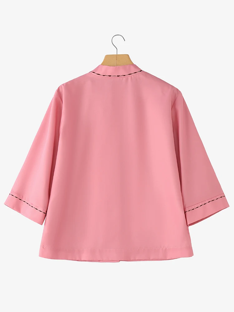 2025 Autunno Camicie stampate ZANZEA Camicetta da donna Casual O Collo Manica lunga Top Bottoni Giù Blusas Retro Lavoro Chemise Mujer Femme