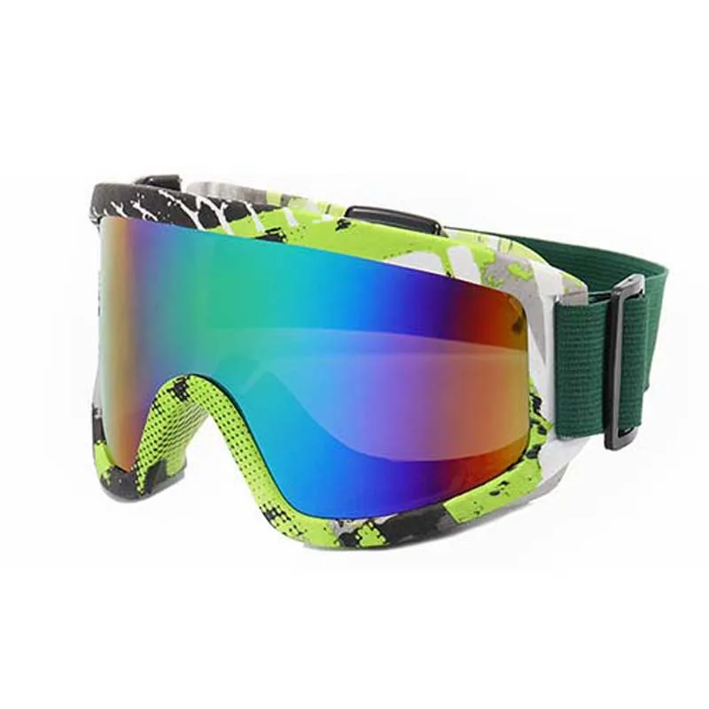 Unisex Double Layer Ski Goggles, Windproof Motocicleta Óculos, Anti-Fog, UV400, Esportes ao ar livre, Ciclismo, Snowboard, Inverno