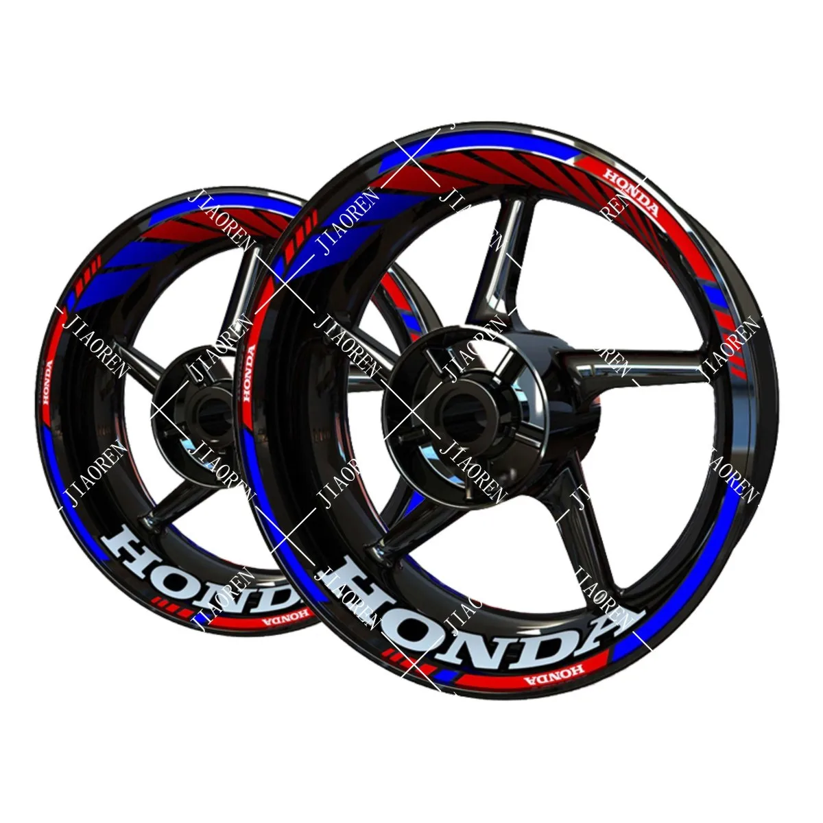 Reflective Motorcycle Honda Sticker Wheels Logo Rim Tyre Decal Set CBR600RR CBR1000RR CB650R CBR650R HORNET