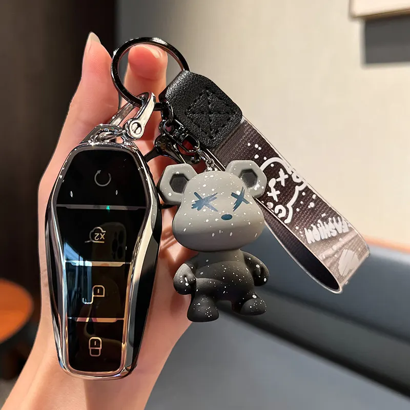 Étuis de clé TPU compatibles avec les BYD Qin L 25 et 26, type DM excellent, type de pointe, dépassant la télécommande de conduite intelligente.