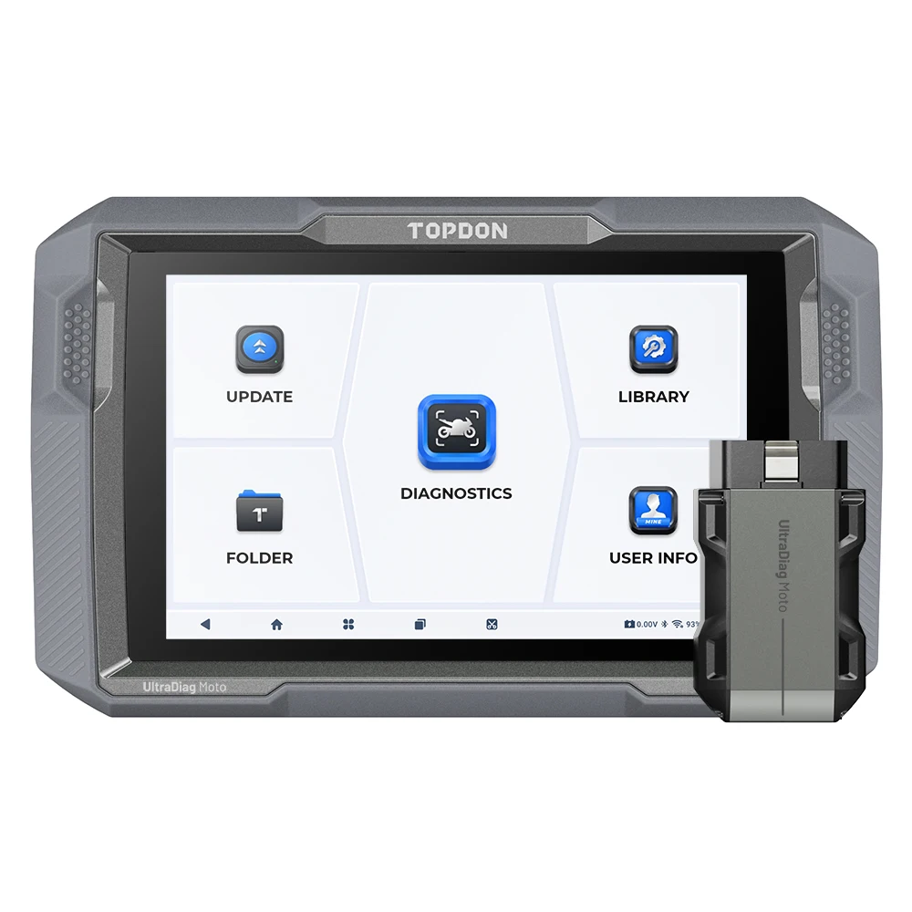 TOPDON UltraDiag Moto Full-System Diagnostics With VIN Writing Advanced Support Special Functions Motorcycle Diagnostics Scanner