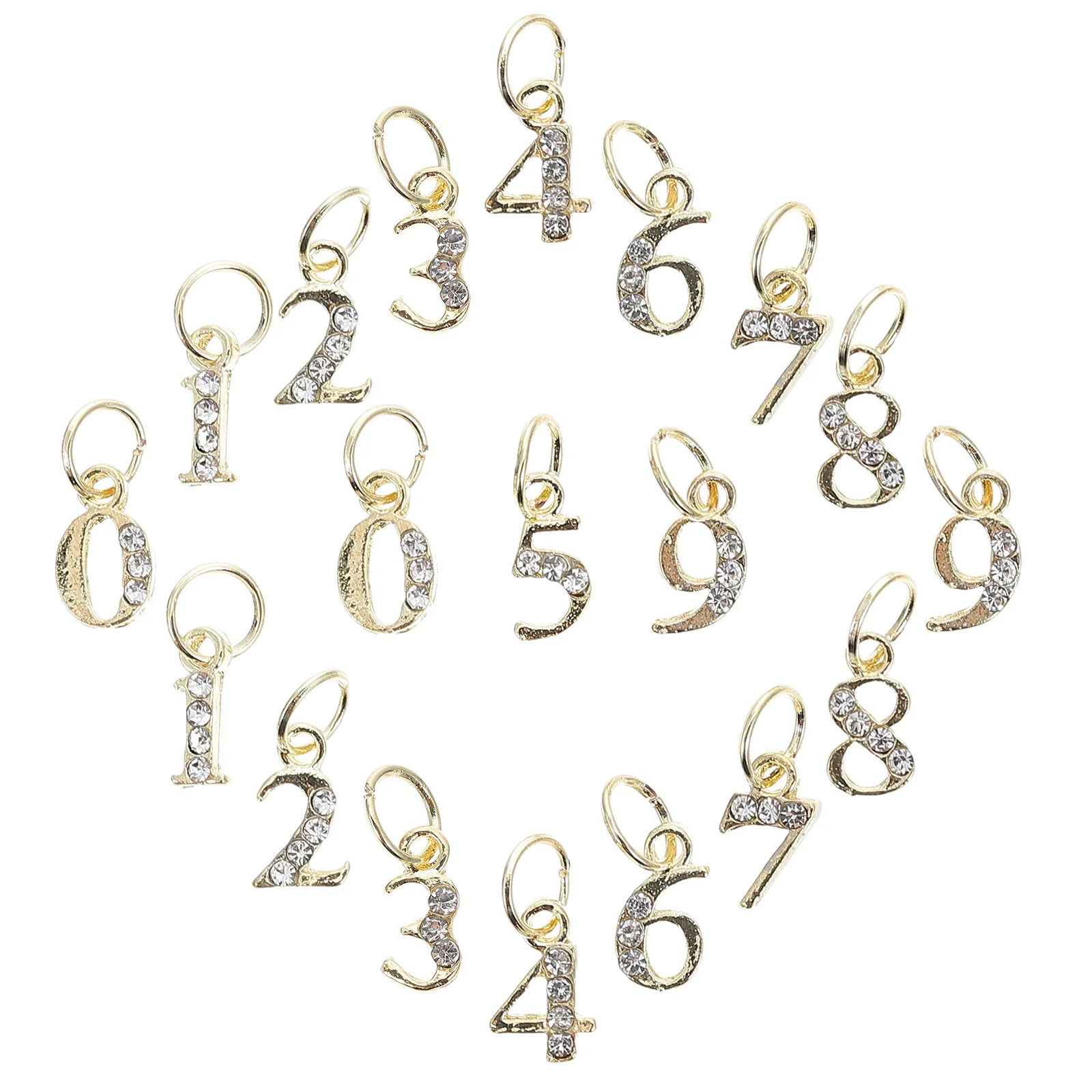 20개 금속 라인스톤 네일 장식 가벼운 무게 편안한 착용감 내구성 가정용 살롱용 혼합 스타일 네일 아트 장식품