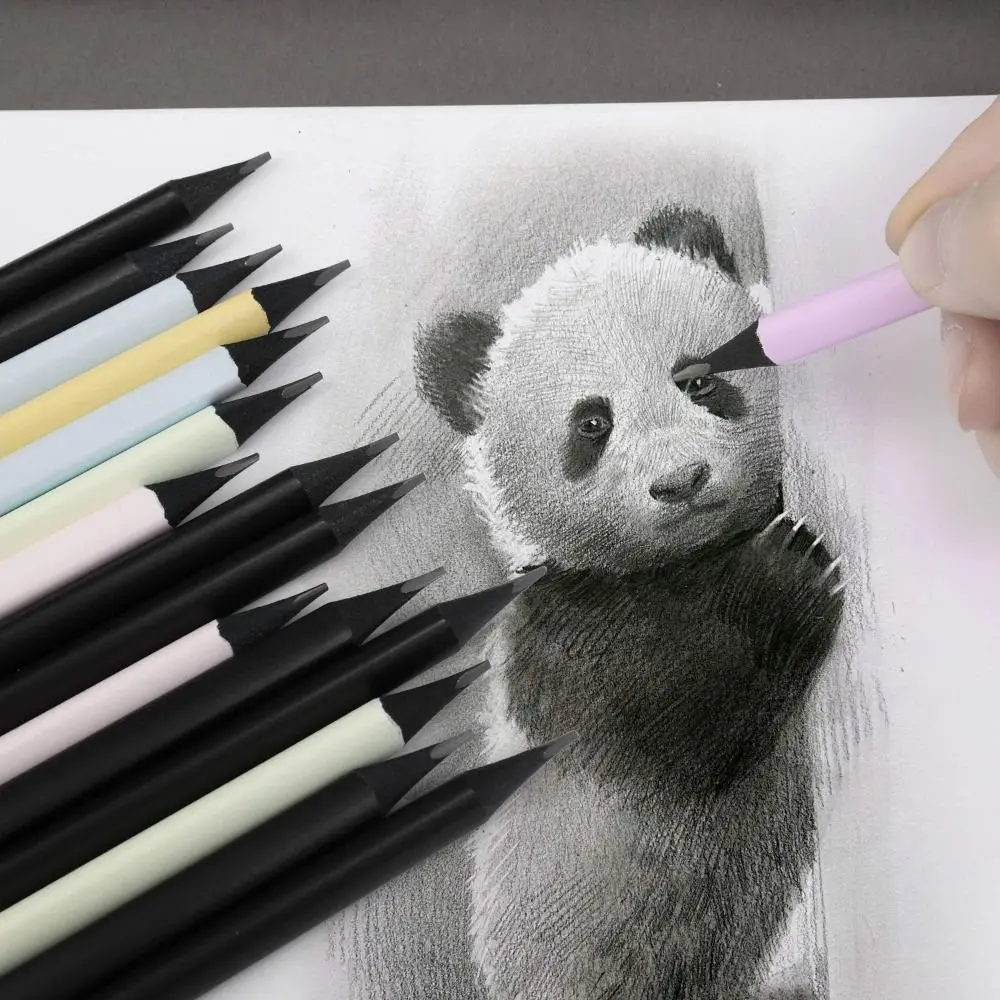 

портативный карандаш HB/2B, 10 шт./кор., правильная ручка для удержания осанки, треугольный столб, ручка для рисования, карандаш для письма, школьные принадлежности