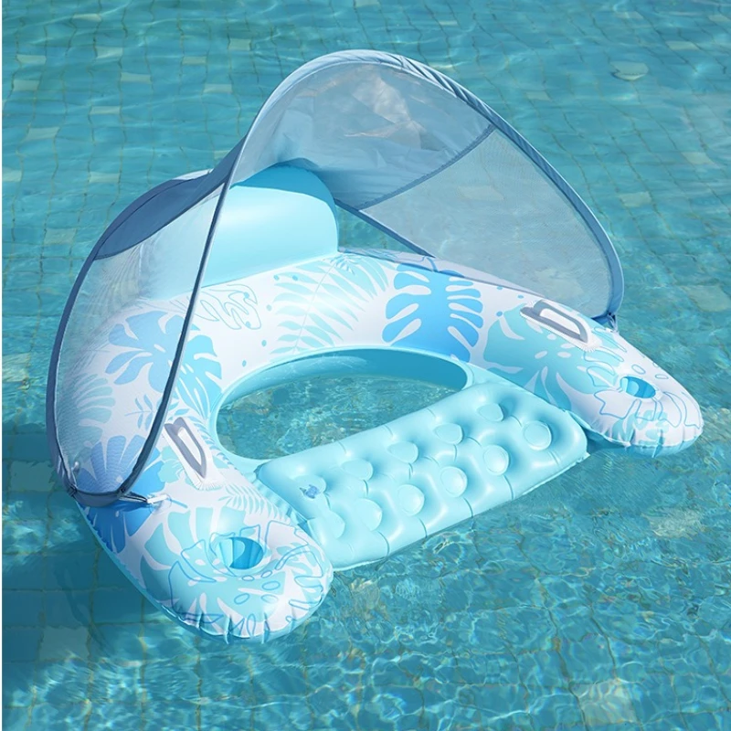 

Pool Party Inflatable Seatings Vacation Sunshade Inflatable Seatings Floating Deck Outdoor Furniture Sedie Gonfiabili ZY40CQZJ