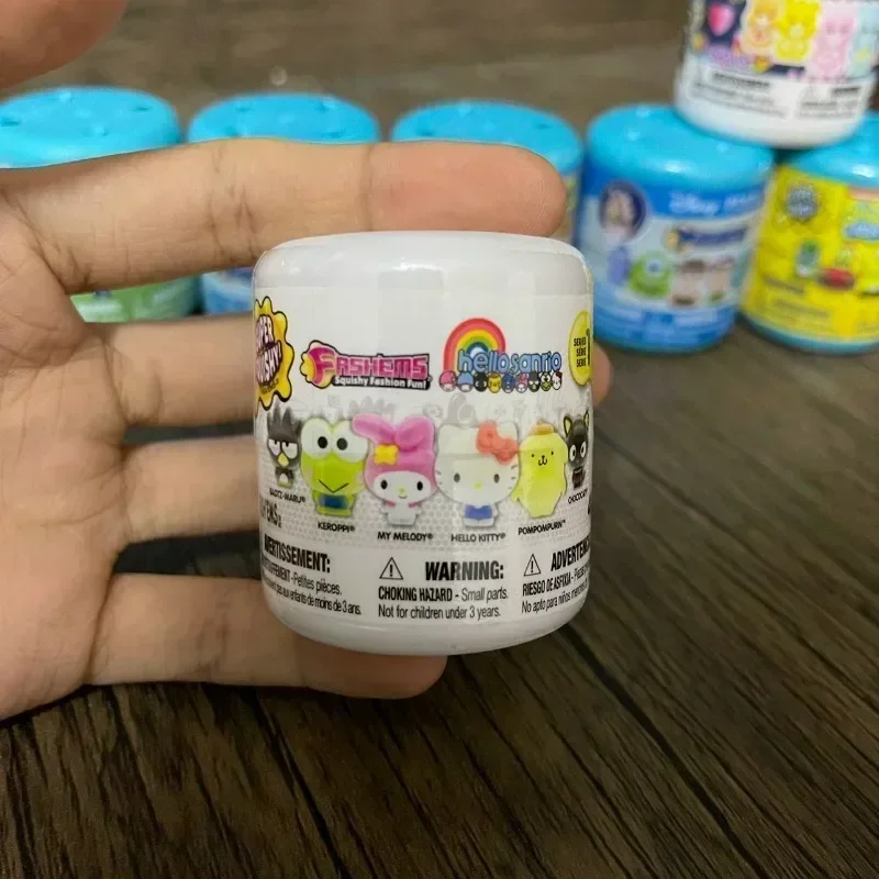 Mashems disney pixars sofia olá kitty sanrio masha e os ursos caixa cega brinquedos moles bonito dos desenhos animados figuras de ação crianças presentes