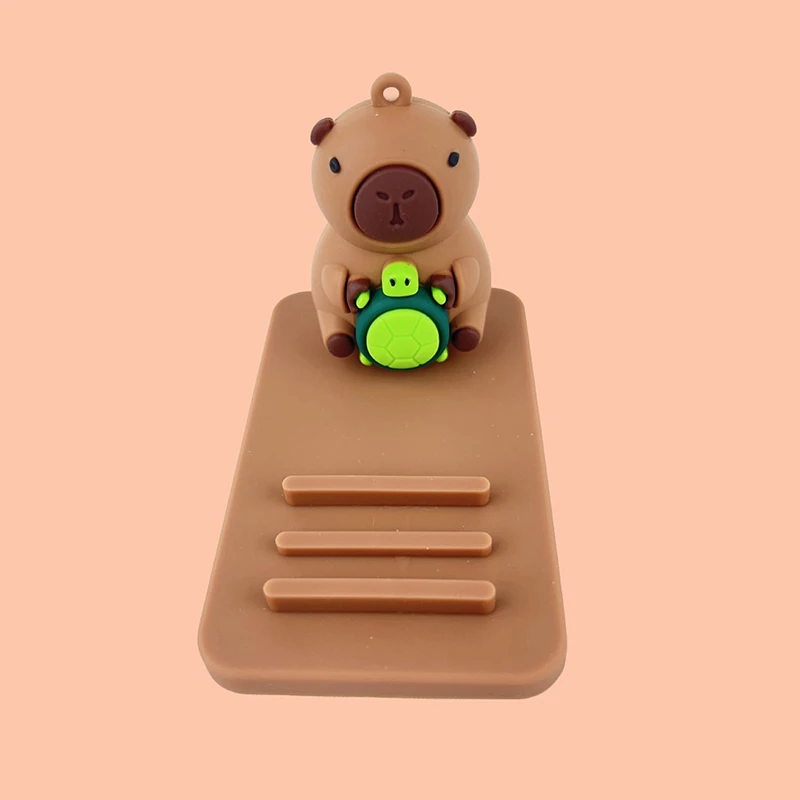 Креативная подставка для мобильного телефона с капибарой и планшетом, мультяшные настольные украшения, портативная подставка для ленивого телефона, аксессуары