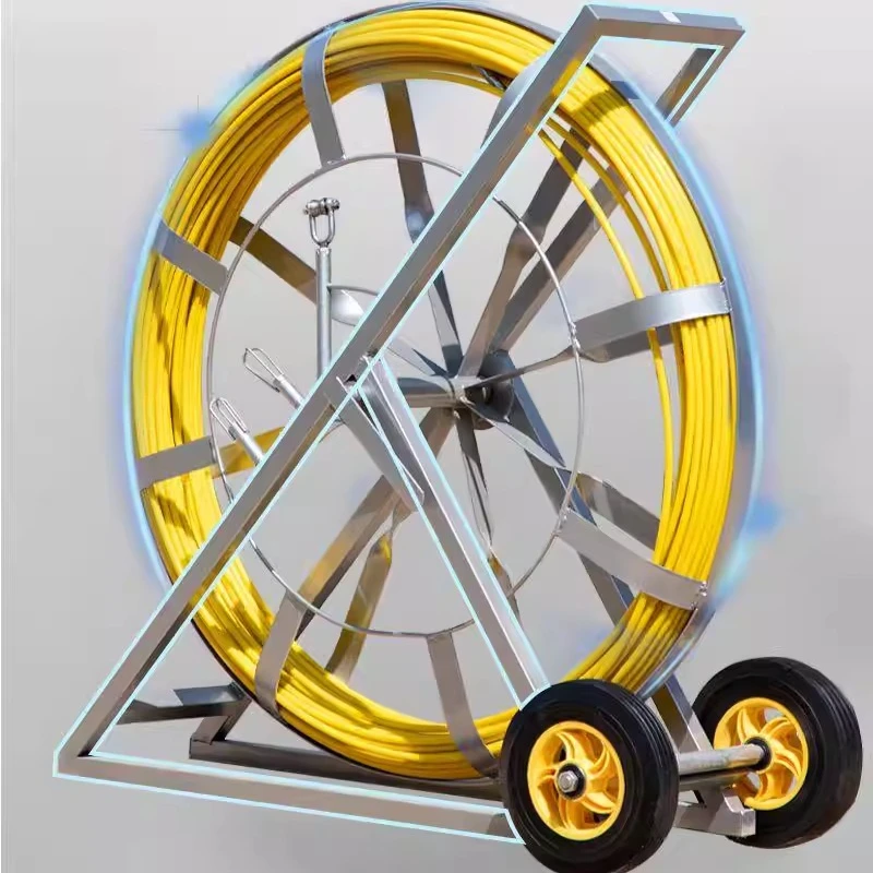 Threading device FRP cable lead artifact pipe piercer dredging flat iron electrical pipe