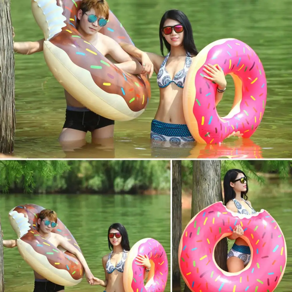 

Adult Swim Ring Interesting Inflatable Fast Deflating Summer Inflatable Swimming Ring Holiday Supplies