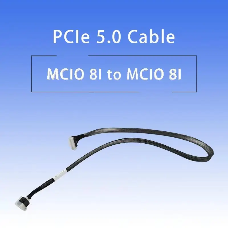 Câble PCIepig SAS MCIO 8i vers MCIO 8i NVMe, haute vitesse