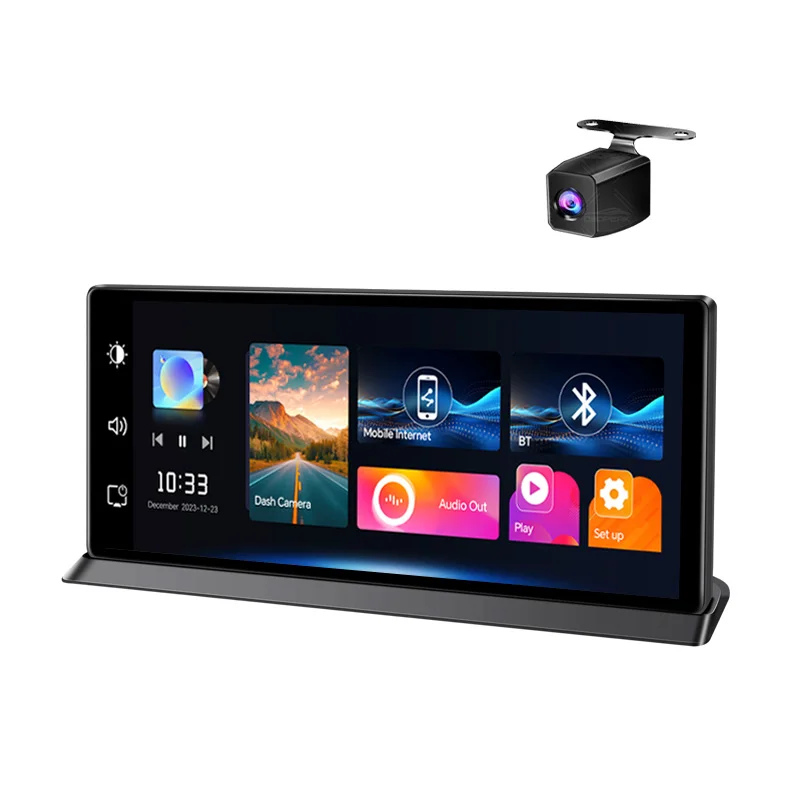K2 Pro 11.3 "Auto DVR 4K Camera Draadloze Carplay Android auto Ai Scherm Dash Cam Dual Len Video recorder GPS Navigatie Dashboard - afbeelding 2