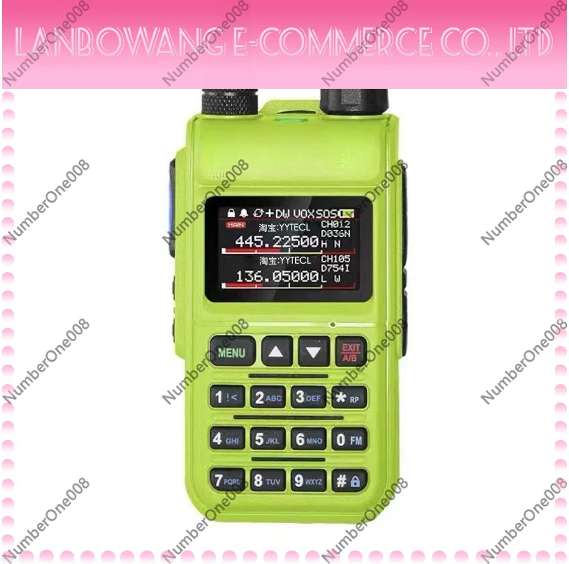 UV5118Plus Full Band Handheld Walkie Talkie Auto Frequency Match Dual Language Long Range Radio For Outdoor Activity