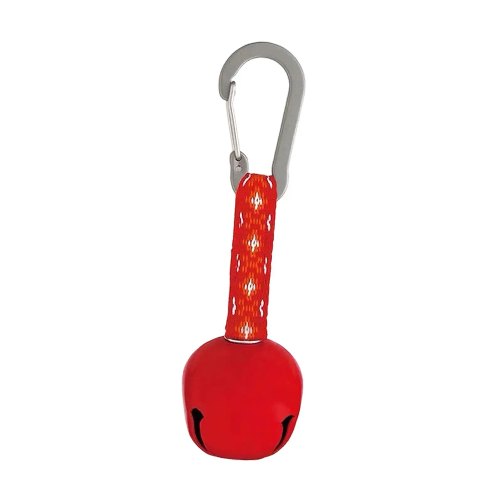 Dog Collar Bell Iron Loud Pet Bell with Carabiner Hiking Alert for Outdoor Camping Walking and Training