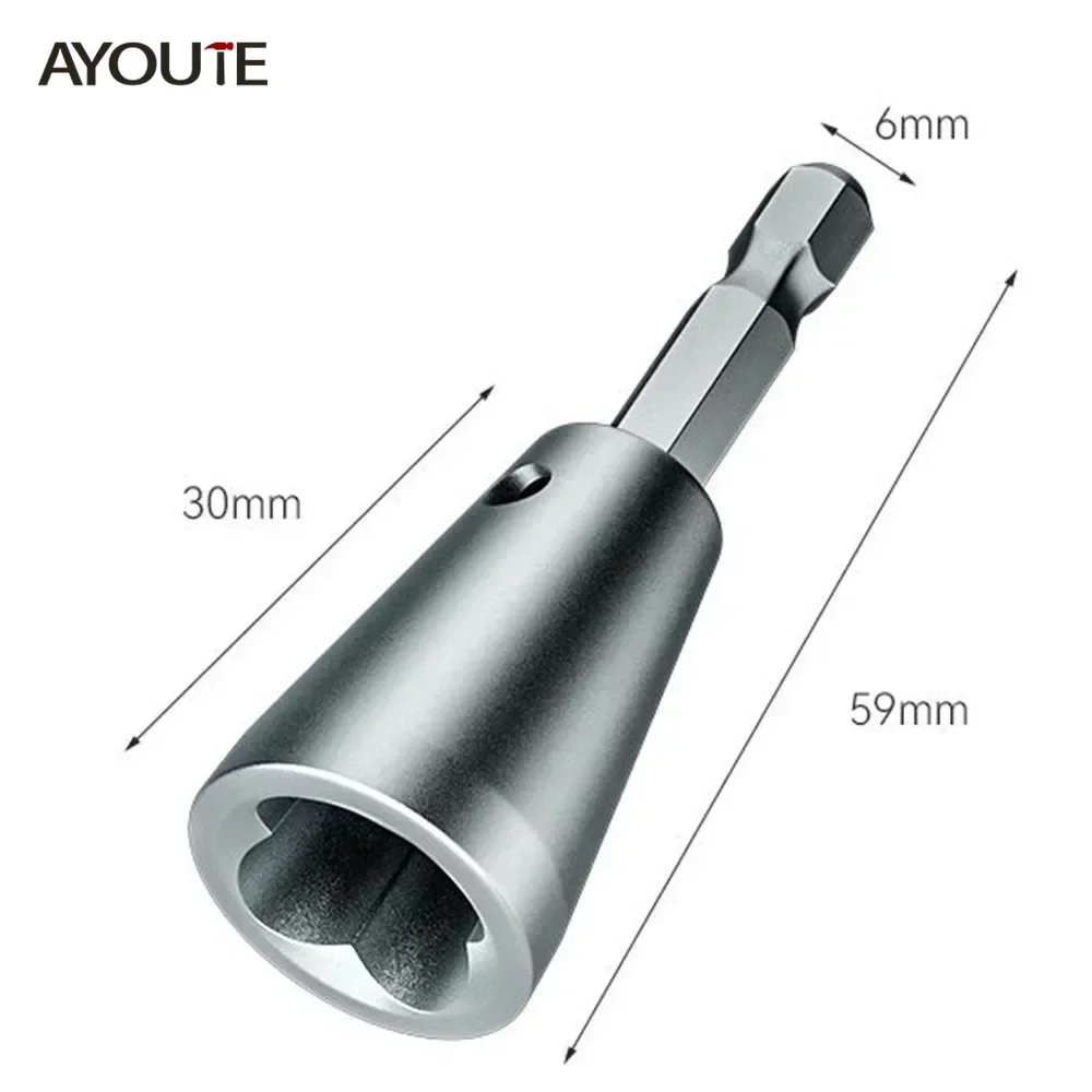 AYOUTE Wire Stripping Twisting Tool Steel Wire Twister Connector 6mm Hex Shank Electric Drill Driver Cable Peeling Twister