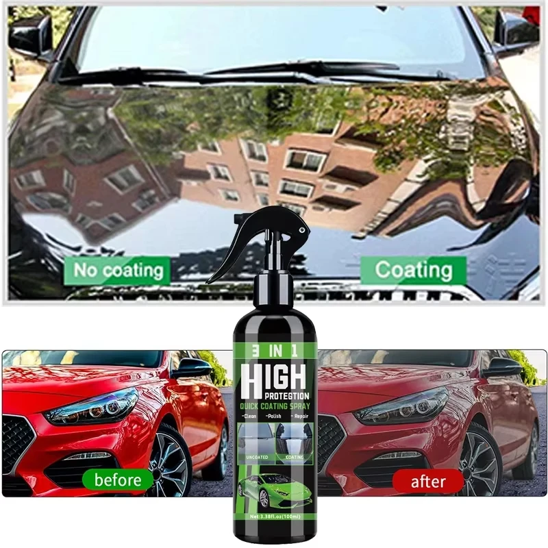 

Автомобильный нано-керамический спрей для покрытия - быстрая полировка краски, водостойкое гидрофобное стекло, средство для ухода за автомобилем