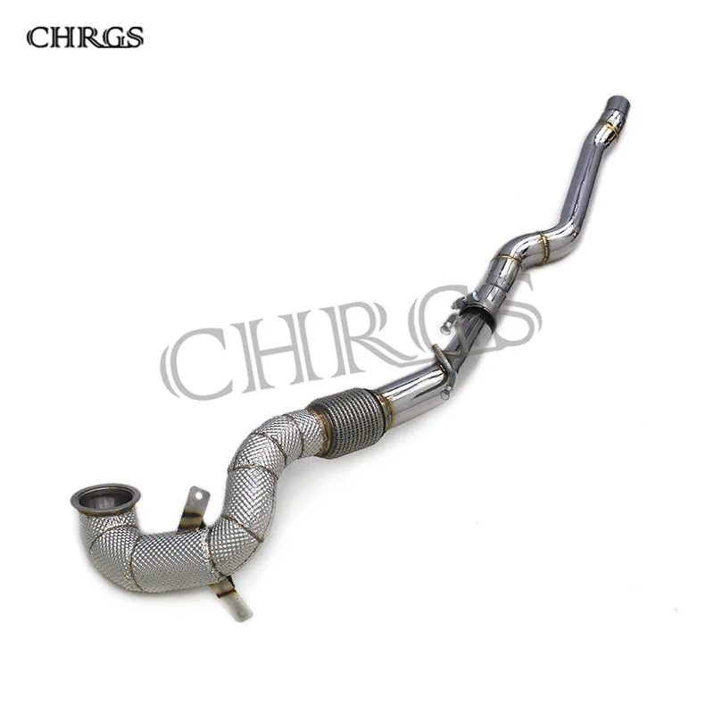 Custom Adjust Sound Straight Downpipe For Audi TT/TTS 2.0T 2017-2023 Stainless Steel  Catless downpipe