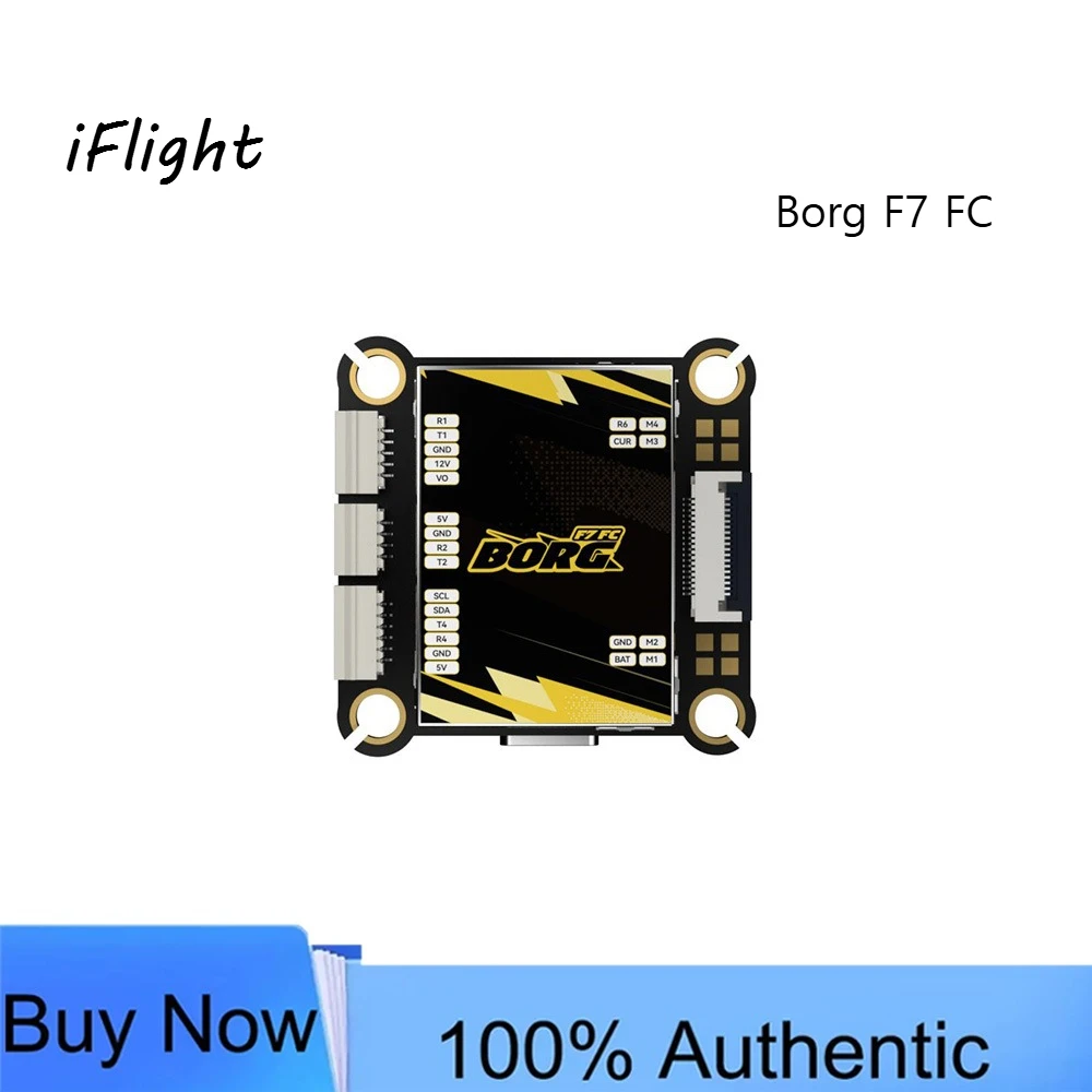 iFlight Borg F7 Flight Controller 30.5x30.5mm STM32F722RET6 ICM42688 Gyroscope 4-6S LiHV Input for FPV Racing Drone