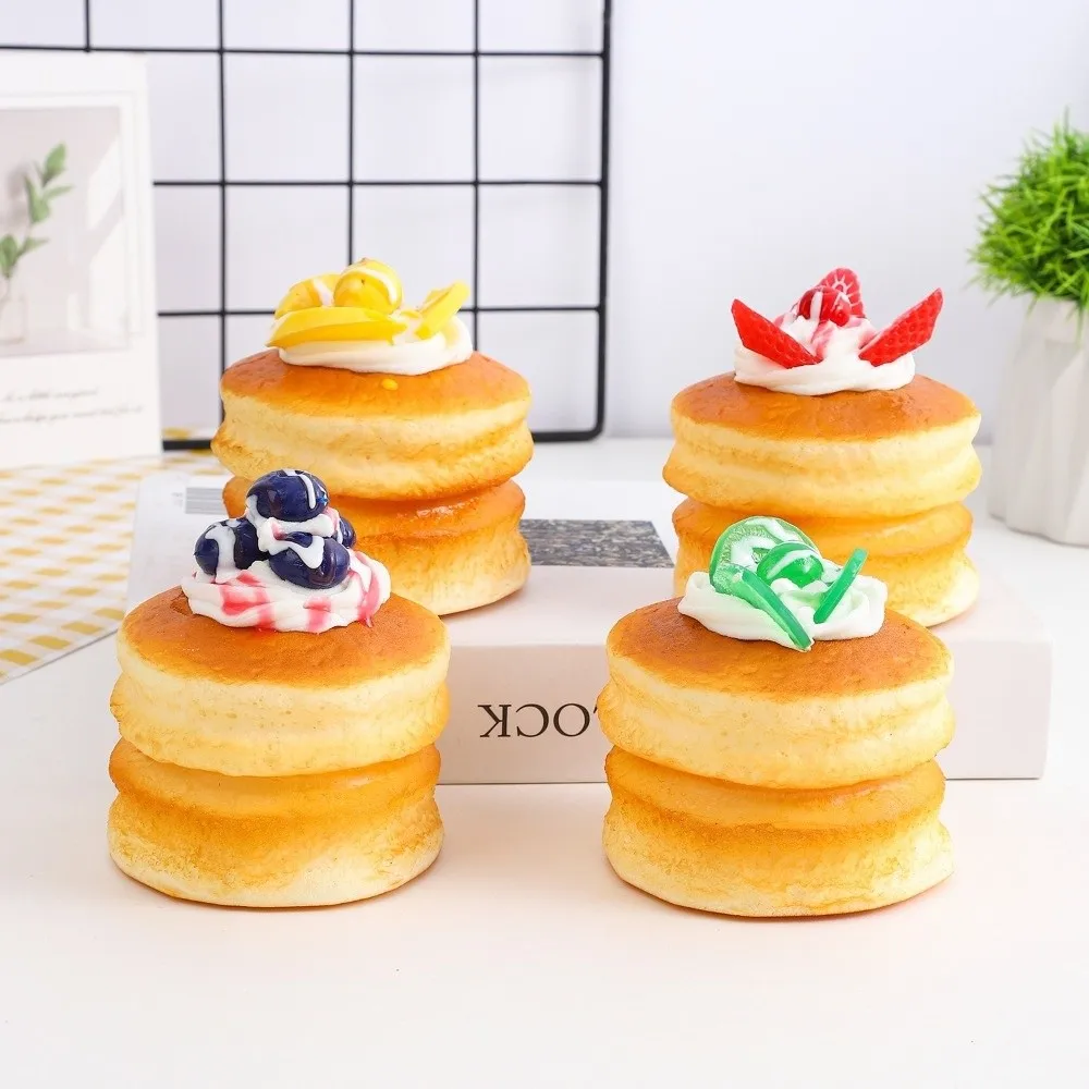 New Rebound Cake Squeeze Cartoon Soft Refrigerator Magnets Anti-stress Fidget Squeeze Student
