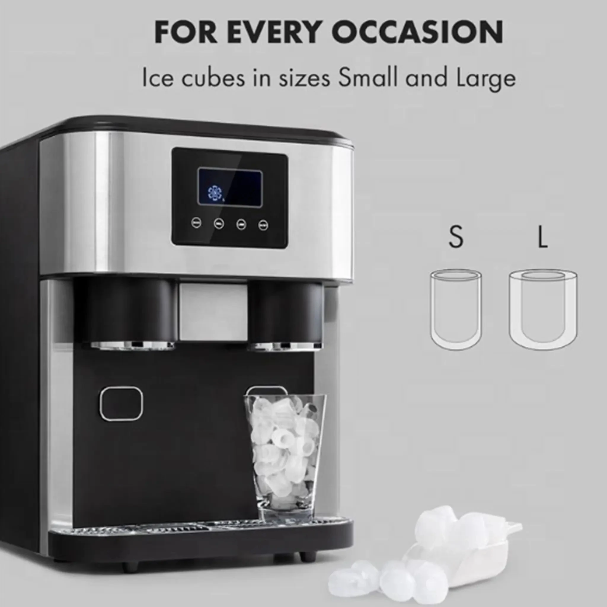 Household Ice Maker Soft Chewable Ice Portable Nugget Pellet Maker Countertop Home Bars Restaurants Ice Maker Machine