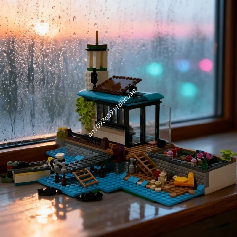 635 قطعة MOC كوشي ليك كشك الخالق 3 1ed نموذج هدايا عيد الميلاد ألعاب البناء كتل البناء تجميع لتقوم بها بنفسك التعليم الإبداعي