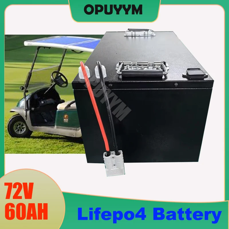 

OPUYYM LI-IRON 72V 60AH LIFEPO4 Battery 4500W 5500W 6500W Free Charger Smart BMS For Electric Scooter Motorcycle Forklift