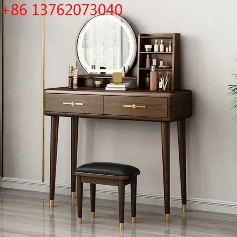 Modern Bedroom Dressing Table Storage Cabinet Make Up Table Vanity Dresser Drawer Lighted Coiffeuse De Chambre Bedroom Furniture