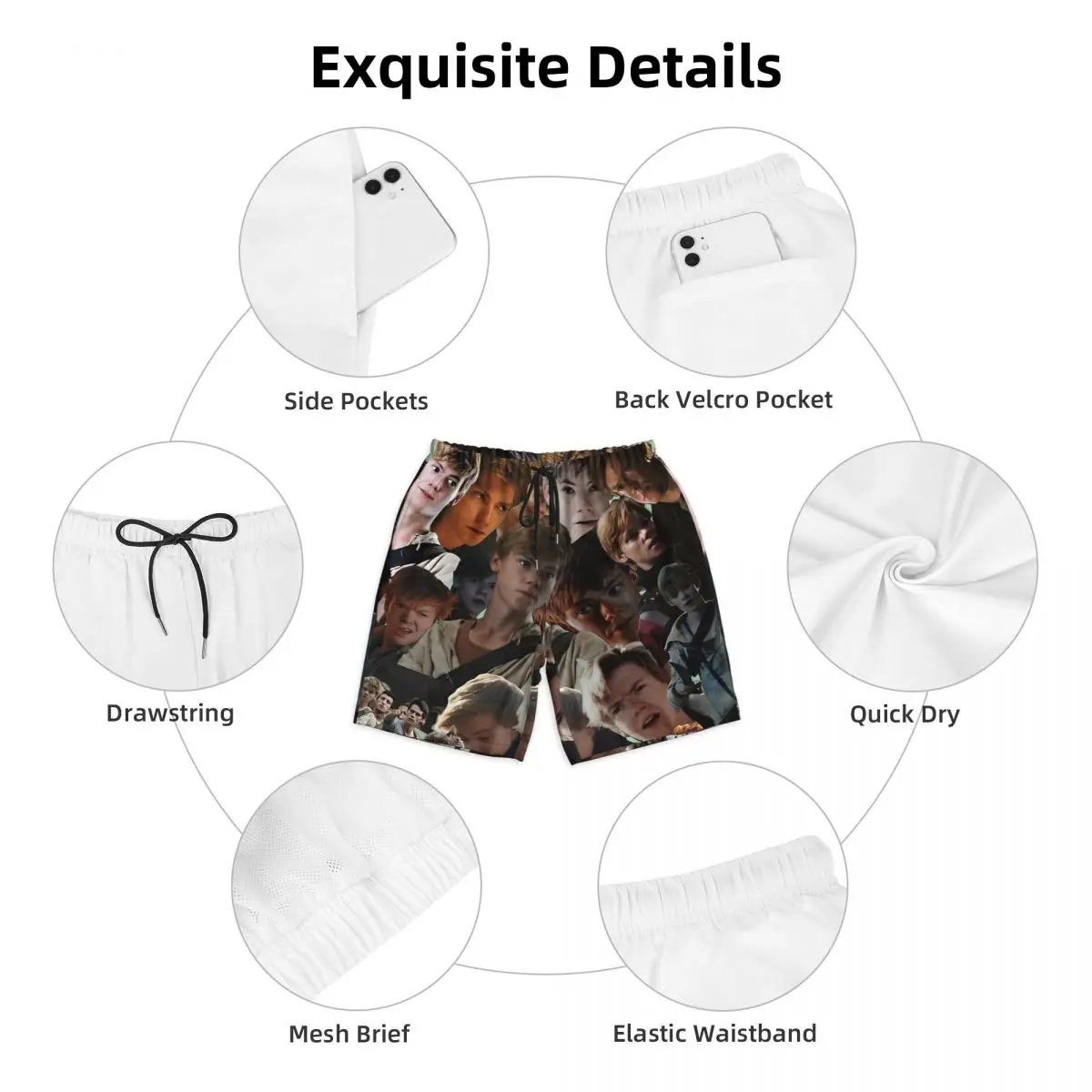 الذكور رياضة السراويل المتاهة عداء Y2K سراويل للسباحة الفيلم الأمريكي سريعة الجافة تصفح عالية الجودة حجم كبير سراويل الشاطئ القصيرة