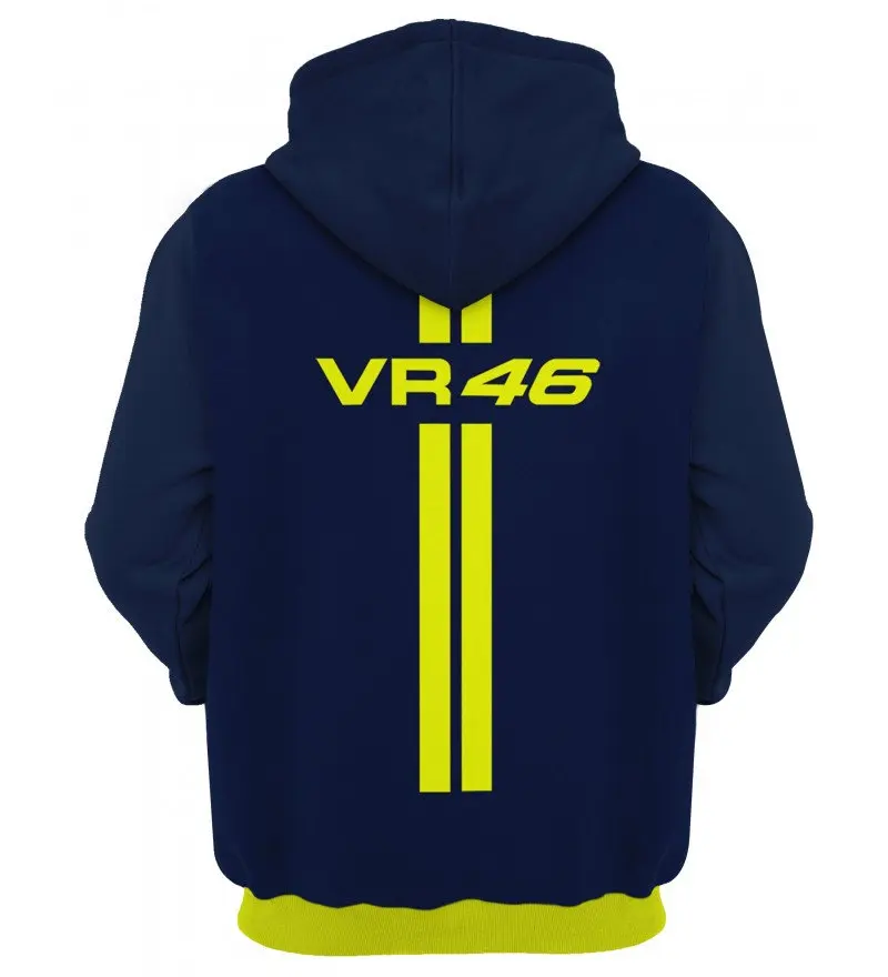 Men'S Hooded Sweatshirt Yamahavr46 Long Sleeved Sports Shirt European And American Street Cool Motorcycle Racing Riding Suit