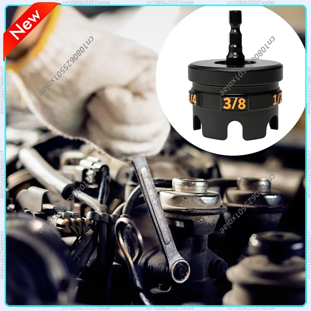 Nut Zipper Drill Attachment Hex Shank Driver for 1/4/3/8/1/2in Threaded Rods Perfect for Conduit Racks Strut Systems & Fixtures