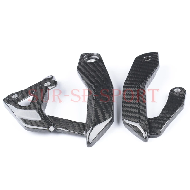 Heel Plate Guards Cover for BMW S1000XR 2020-2021 Full Forged Carbon Fiber 100%