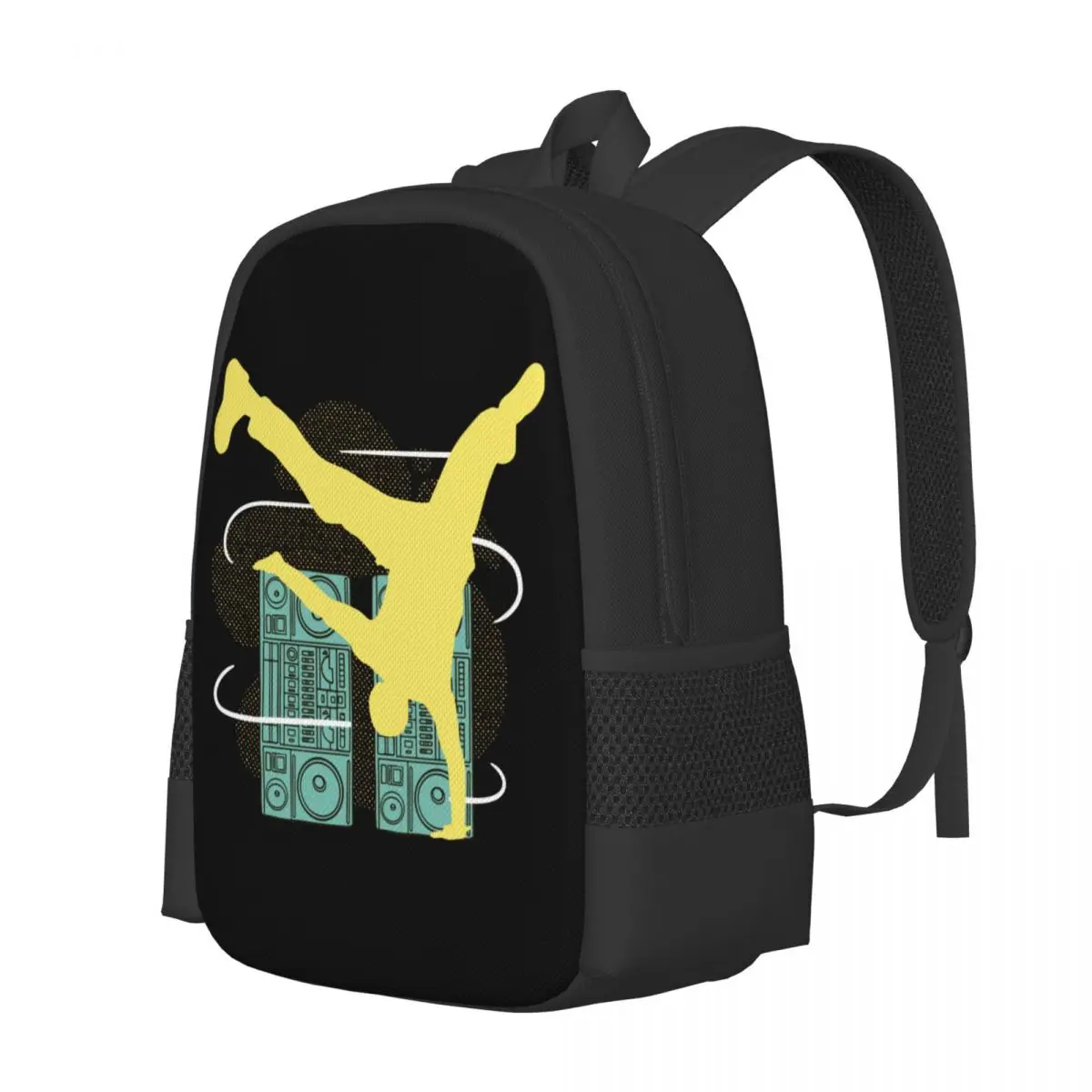 Breakdancer Hip Hop  Collaboration Backpack Large Capacity Cute Foldable 3d Printing