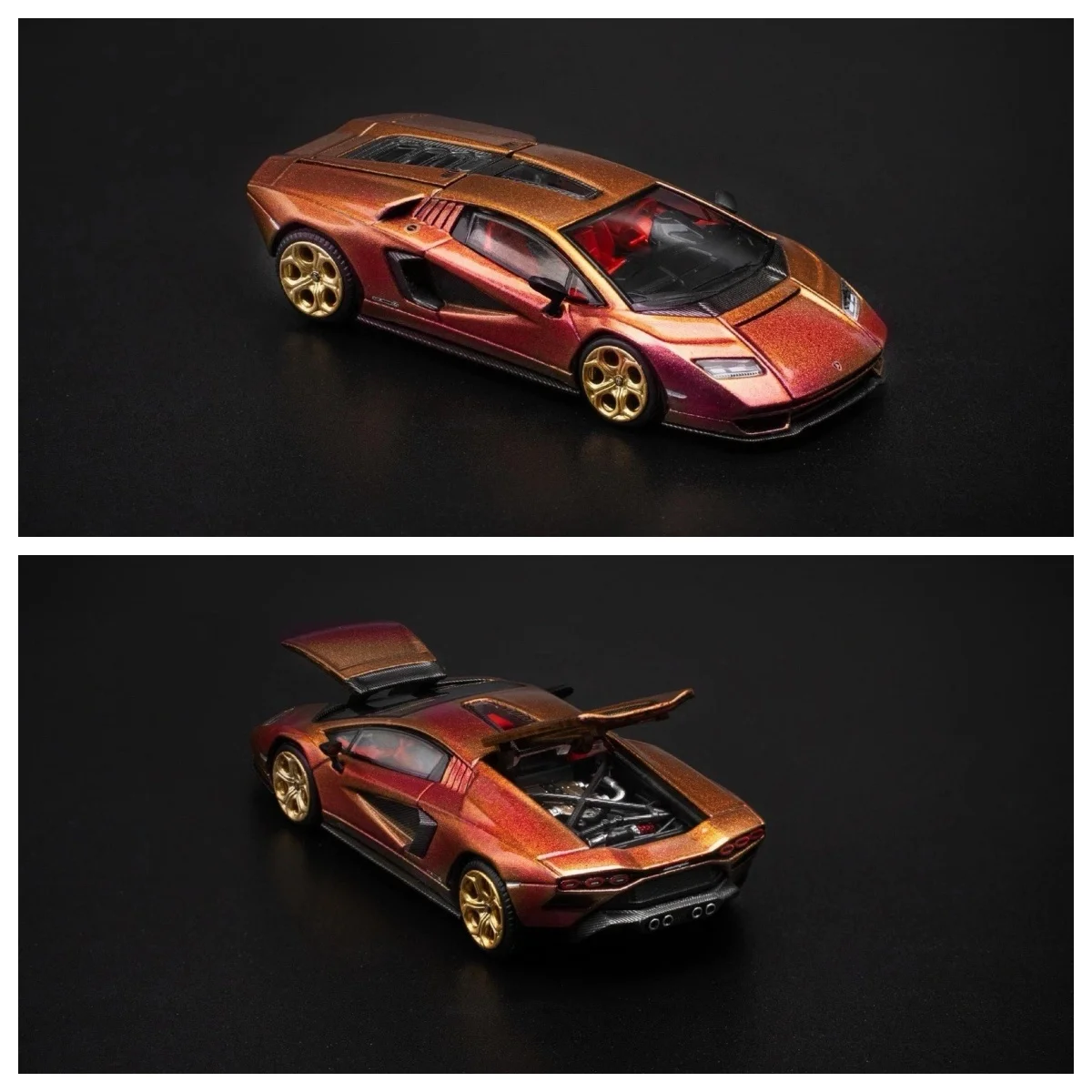 

POP RACE 1/64 PR64-175 COUNTACH LP 800-4 BLU HAL Запечатанная модель автомобиля из литого металла