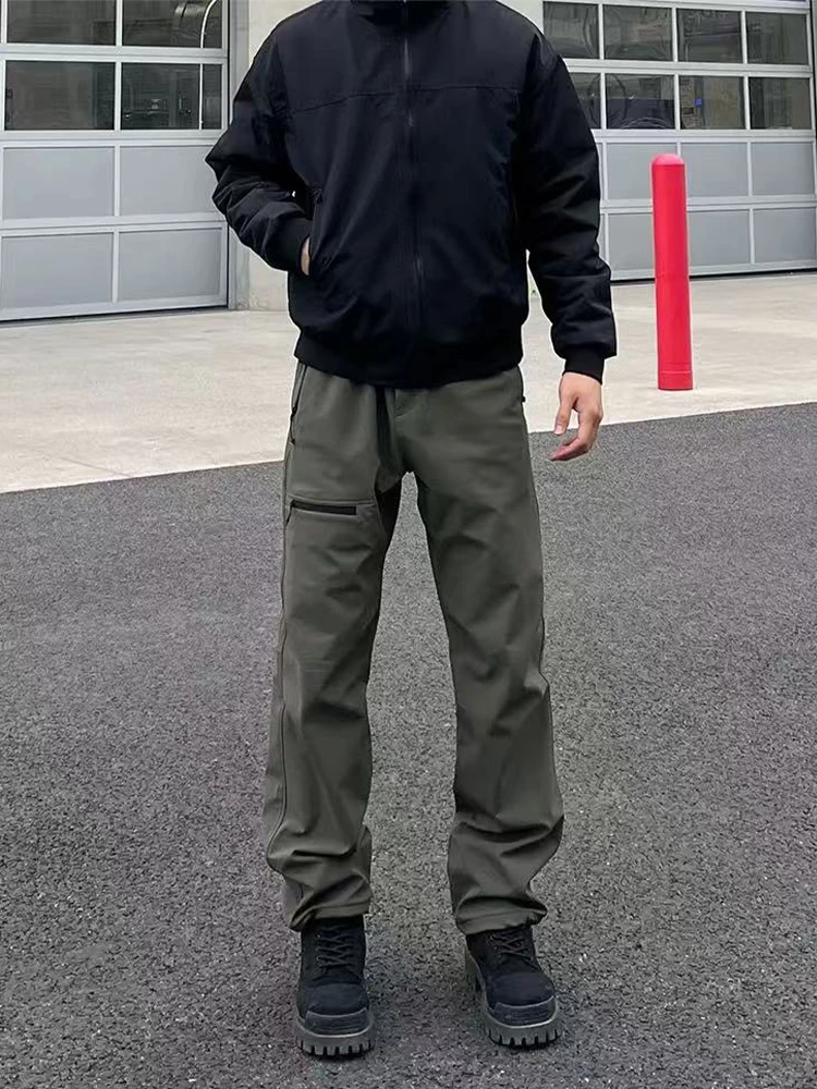 

Men's Outdoor Waterproof Hiking Pants American Sle Soft ell Straight Leg Workwear Trousers Spring Autumn Windproof