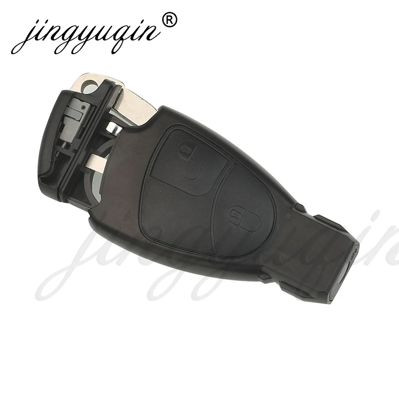 jingyuqin Smart Car Remote Key Fob Shell Case For Mercedes Benz MB C E CL GL ML S SL SLK CLK AMG NEC 2/3/4Buttons +Battery Clamp