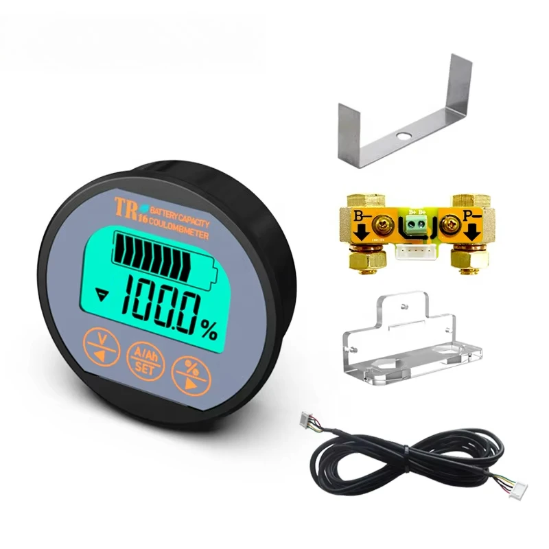 

12V 24V 48v High Precision Car Battery Charge and Discharge Battery Load Level Indicator Battery Monitor Capacity Tester