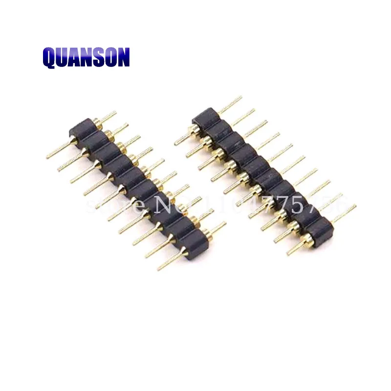 50PCS round pin spacing 2.54mm single pin holder round hole gold-plated single pin straight pin 2 3 4 6-40P
