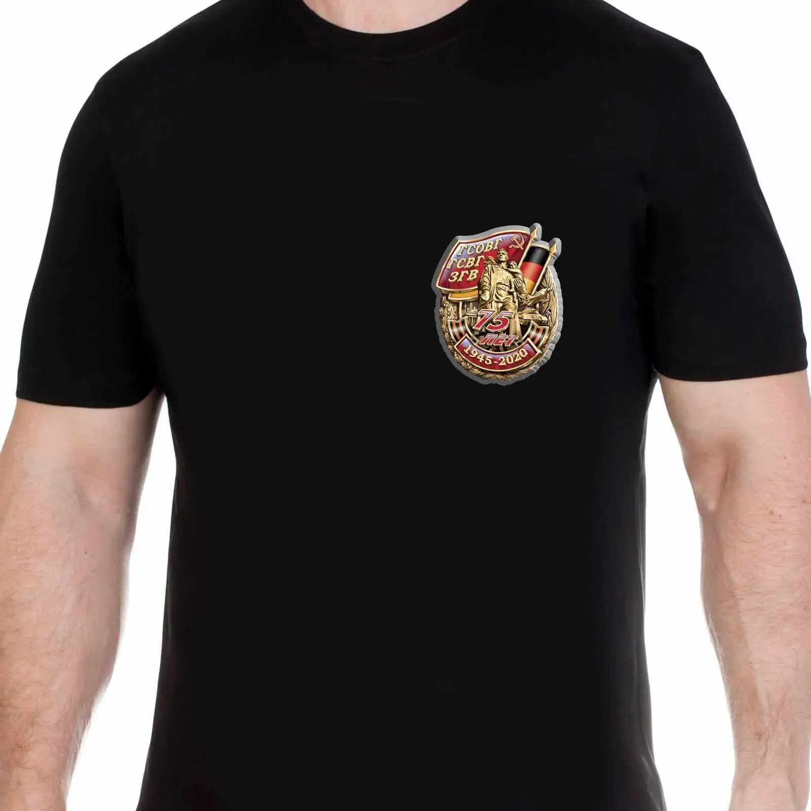 CCCP Soviet Troops In Germany Souvenir Badge Printed T Shirt. 100% Cotton Short Sleeve O-Neck Casual T-shirts New Size S-3XL